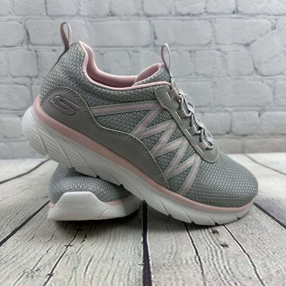 Skechers Womens Memory Foam‎ 179005B Gray Running Shoes Sneakers Size 7 - Picture 1 of 9